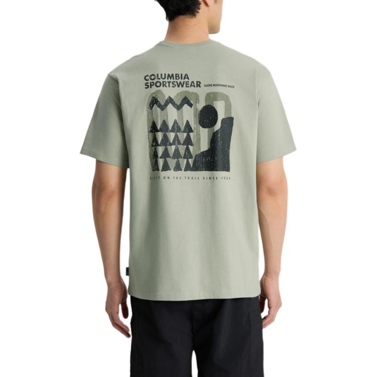 Columbia Explorers Canyon T Shirt Men's Green AE5592-348