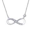 Simple Collarbone Necklace, Endless Love Valentine'S Day Girlfriend Gift, Eternal Symbol Exquisite Necklace