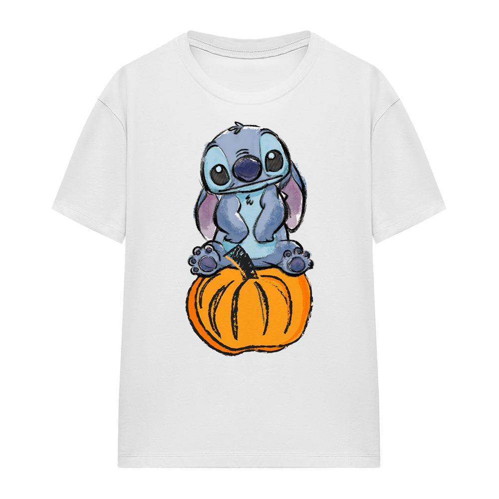 Lilo & Stitch Womens/Ladies Pumpkin Sketch T-Shirt