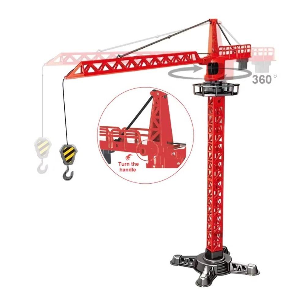 Lifting Tower Tower Crane Model Simulation Car Construction Model Boys Gift