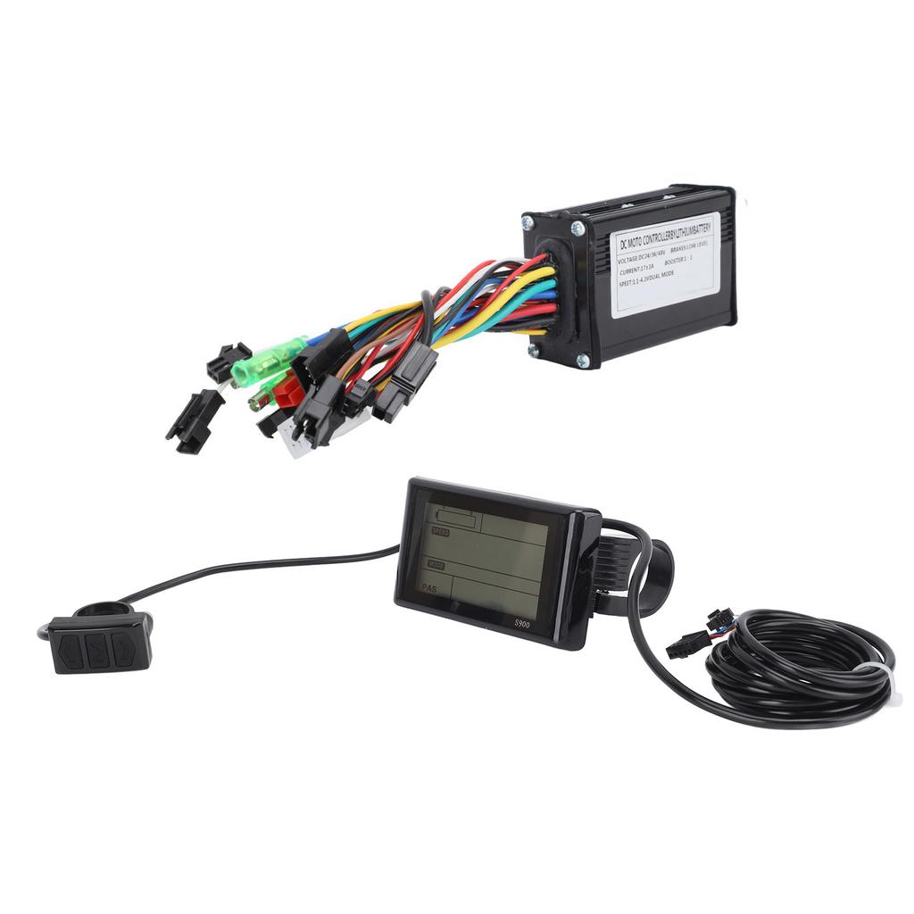 36V 48V Electric Bike Conversion Kit 17A 3 Mode Controller S900 LCD Panel FT 8C Pedal Assist Sensor 109R Thumb Throttle