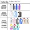 BOTTLED JOY 2.5L Tritan Large Capacity Water Bottle with Strap