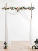 77x600cm Wedding Arch Draping Fabric Chiffon Fabric Drapes Arbor Drapery Wedding Ceremony Reception Swag Decorations