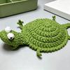 Вязаный подстаканник-ящерица, Забавный ручной работы животный коврик под чашку, 3D вязаный подстаканник для напитков на стол, Милый термостойкий защитный коврик для стола