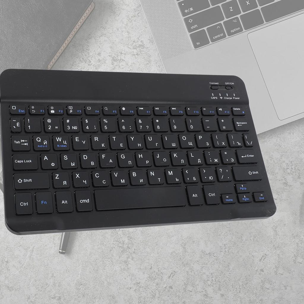 Русский 10,1-дюймовая тонкая сверхширокая беспроводная 80-клавишная клавиатура Bluetooth 3.0 для Androidfor WIN