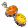 Ювелирное украшение ручной работы из серебра 925 пробы с балтийским янтарем 2,17 дюйма AH-821