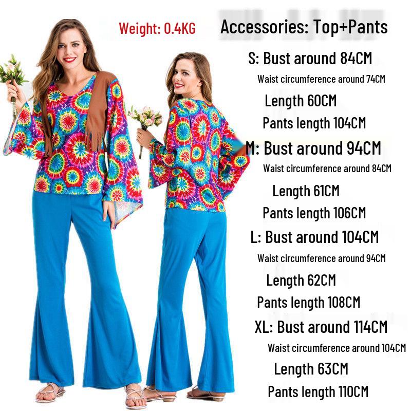 Хэллоуинский костюм диско-хиппи 70-х