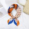 Cotton And Linen Small Square Scarf Silk Scarf Women'S Spring And Autumn New Style Artistic And Versatile Fashionable Temperament Headband Scarf