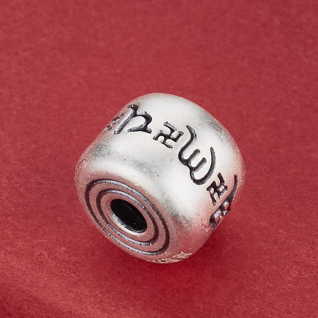 Серебряные бусины-разделители с шестисимвольной мантрой - 3D изогнутые трубчатые аксессуары для браслетов и шнурков ручной работы.