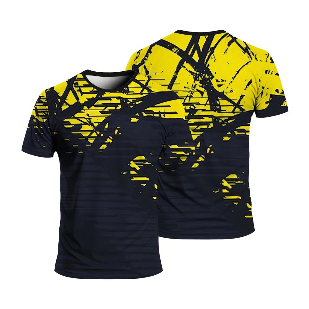 Summer Fashion Sport Quick Dry Men Loose Comfortable Daily Casual Round Neck Short-sleeved T-shirt Can Add Diy Logo Tops