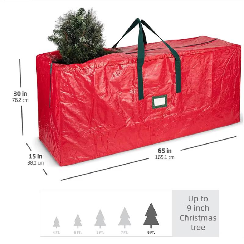LUSQI Christmas Tree Storage Bag Suitable For 9ft Artificial Trees Heavy-Duty Foldable Waterproof Cover Holiday Storage Bag