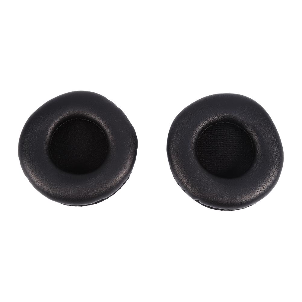 Soft Replacement Ear Pads Cushion PU Leather Soft Foam For Headset Headphone Black