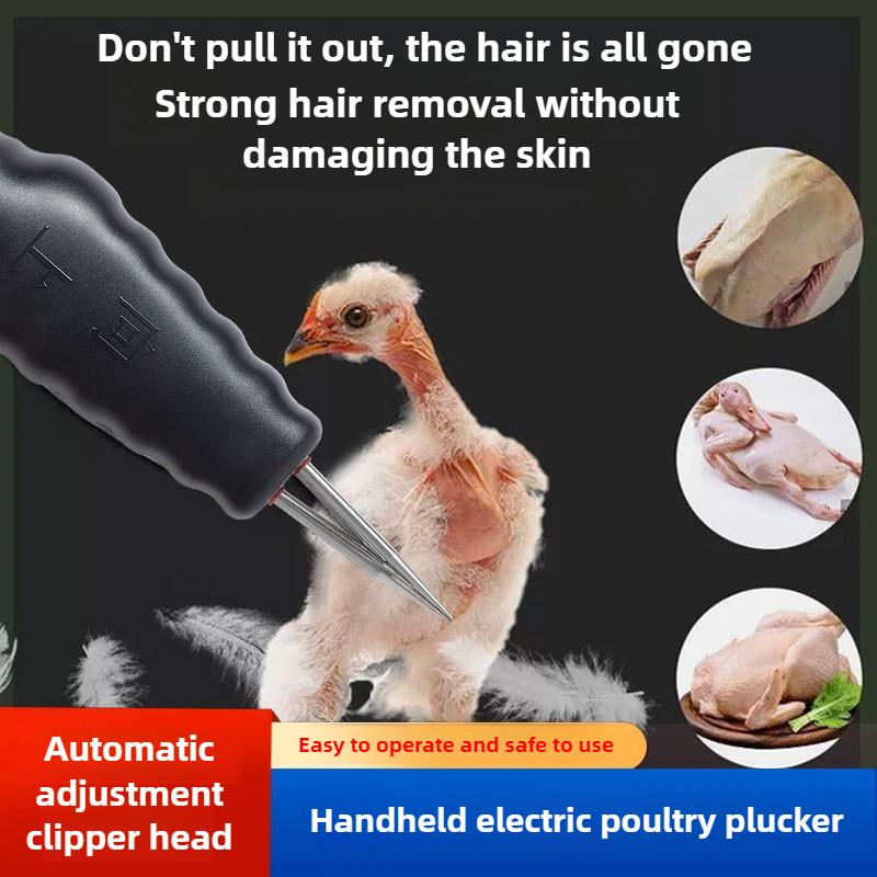 Fully Automatic Handheld Portable Chicken Quail Feather Removal Poultry Plucker Defeathering Tool Machine Electric Hair Remover