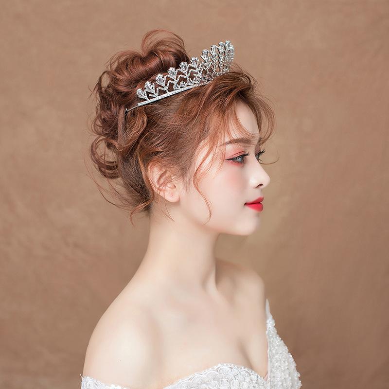 Свадебная тиара в том же стиле, что и на 18-летие, супер-сказочная хрустальная свадебная корона в сказочном стиле