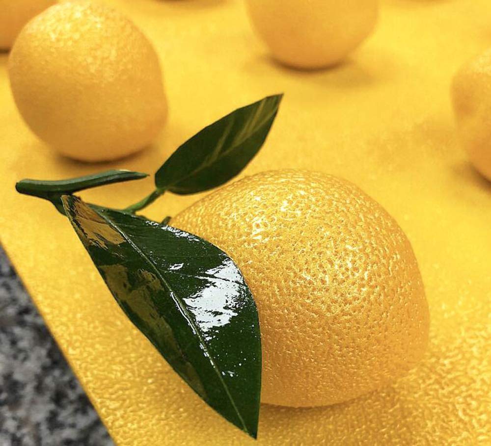 Stylish Mousse Cake Mold, Dessert, Chocolate, Baking Mold, French Pastry, Ice Cream Tool, Multi-Purpose Silicone Mold (4-Cavity 3D Lemon Shape)