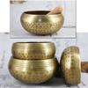 Tibetan Buddhist Singing Bowl Buddha Sound Bowl Musical Instrument for Meditation with Stick Yoga Home Decoration