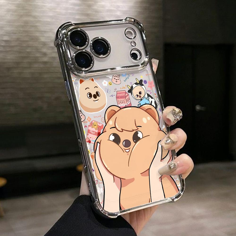Cartoon K-Kids Strays Phone Case for iPhone 17 Air 16 15 14 Plus 13 12 11 Pro Max X Xs XR 8 e Anti-drop Transparent Soft Cover