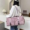 Large Capacity Duffel Bag Folding Extensible Bag Tote Carry On Luggage Handbag Waterproof Duffel Women Shoulder Bags