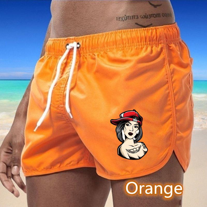 BBK-53 2025 Summer Men's Quick-Drying Swim Trunks Sports Pants Swimwear Beach Shorts Jogging Shorts