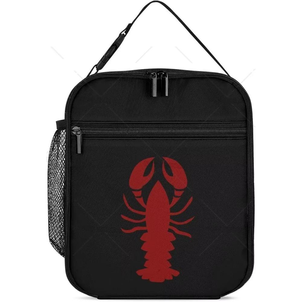 Ланч-бокс с рисунком краба и морских животных для женщин, мужчин, мальчиков, девочек, переносная изолированная сумка для обеда, многоразовая замораживаемая сумка-органайзер