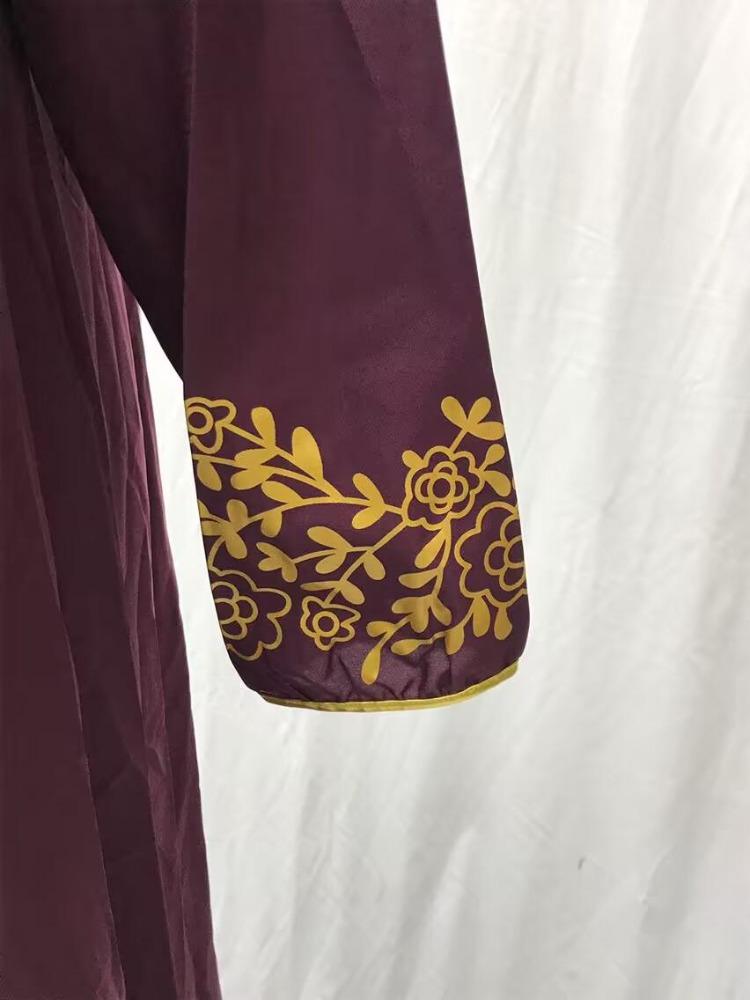 2025 Spring Ethnic Style Long Dress Casual European American Middle Eastern Inspired Print