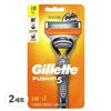 Gillette Fusion Manual Razor Handle + Blade 2p, 1 Piece, 2 Sets ,Korean Razor Blade