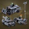 MyBuild Военный Командный Транспортёр Дронов 6022 - Военные Строительные Блоки Включает Разведывательный Дрон, Турель и Ракетную Установку Строительный Набор Возраст 14+