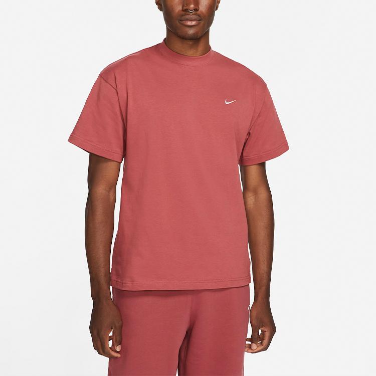 Nike Drop Shoulder Sleeve T Shirt Men's Fir Wood Red DA0321-661