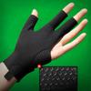 Unisex Snooker Glove Three Finger Billiard Training Gloves Three Cut Gloves  Billiard Accessories