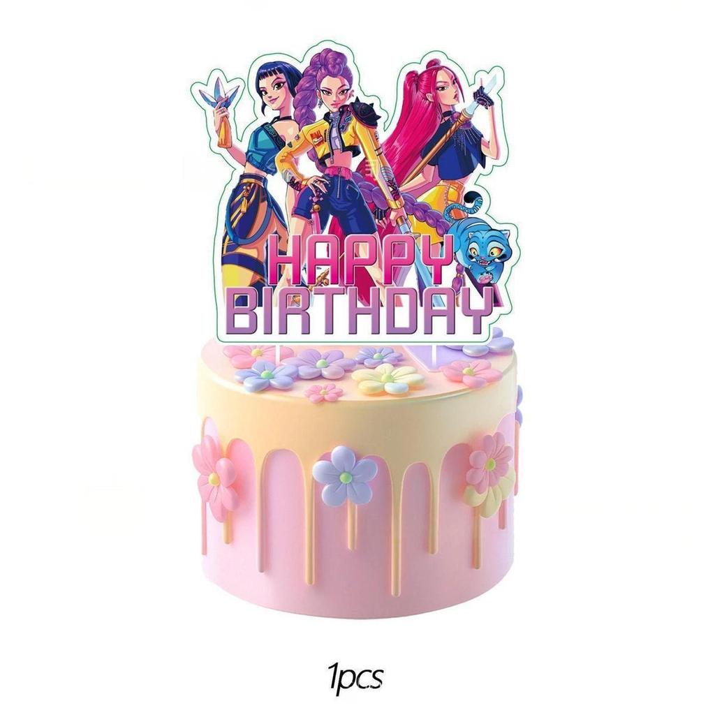 “Hunter Girls” Theme Birthday Cake Sign Decorations, Birthday Signs, Cake Garnishes