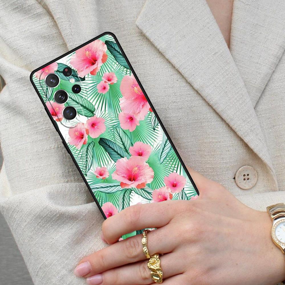 Чехол для телефона 'Тропический рай' с гавайским цветком для Samsung Galaxy S26 Ultra S25 S24 S23 S22 S21 S20 Note10