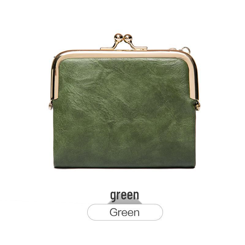 Женский ретро мини складной кошелек и монетница 2023