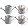 4pcs Watering Can Flower Vase Tin Planter Bucket Galvanized Garden Utensil Indoor Plant Holder Dry Flowers IronVintage Spring