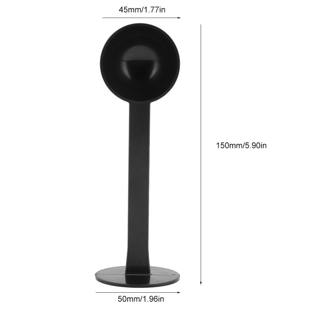 Integrated Tamper Coffee Bean Spoon Black Color Espresso Scoop Tool For Tea Brewing