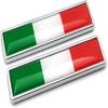2 PCS Green White Red Car Sticker Decals  for Car Front Fenders Bumper Trunk Boot Tailgate