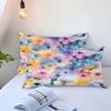 Colorful Watercolor Floral 3D Printed Bedding Cover Vibrant Flower Lightweig Duvet Cover For Teens Adults Quilt Cover Pillowcase