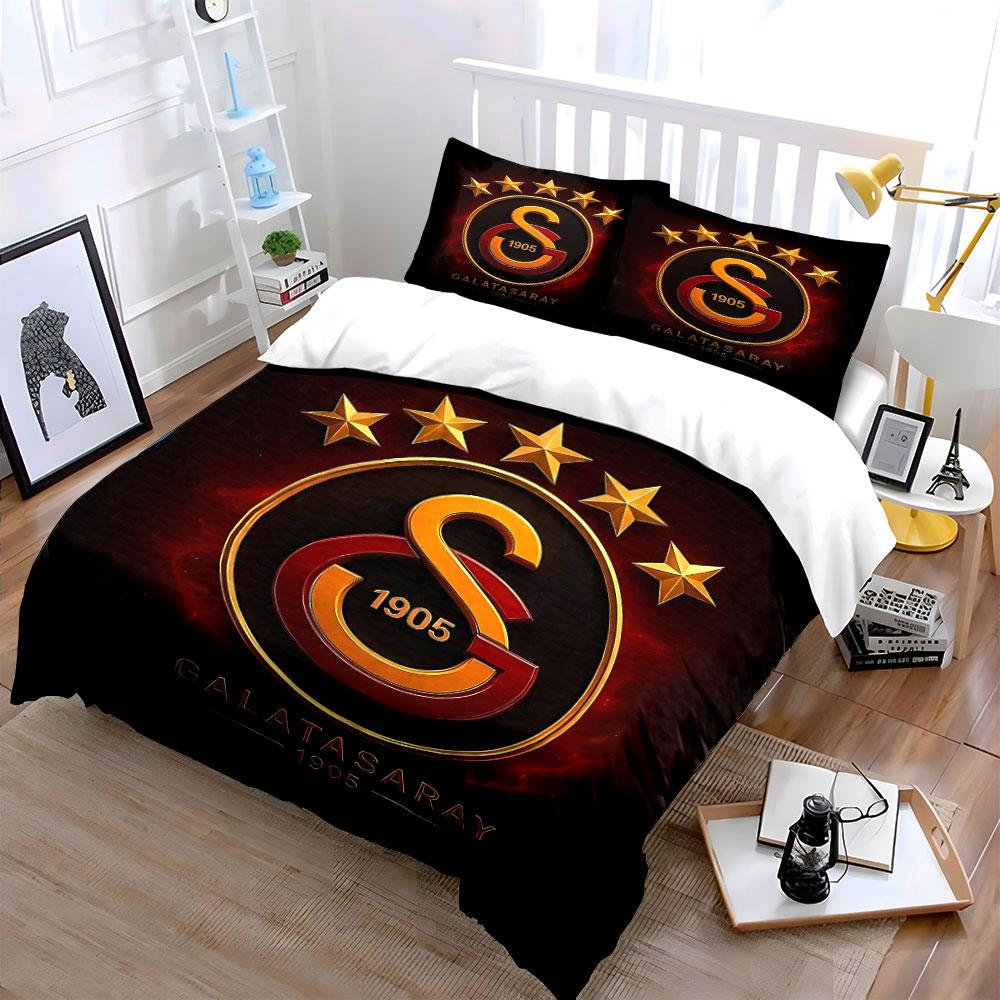 "Galatasaray Logo Bedding Set" Bedding Duvet Cover Set Duvet Cover Pillowcases (1 * Duvet Cover 2 * Pillowcases, without duvet insert)