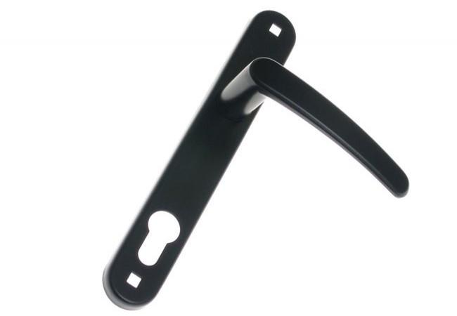 Gate Handle With Cylinder, Black - Mp Kl Brw Cz