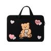 AIRASI Cute Character Laptop Pouch Handle Bear Laptop Bag, 07 Hug Bear Handbag