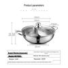Meichu 32cm Stainless Steel Divided Hot Pot with Lid