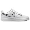 Nike Court Vision Low Premium Круглый носок Удобные Теплые Нескользящие Низкие Кеды для Скейтбординга Женские кроссовки Белый FZ0637-100