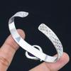 925 Silver Pear Star Amethyst Stone Trendy Unique Birthday Handcrafted Bangle