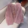 Pink Lamb Wool Imitation Fur Coat Women's Winter New Light Ripe Wind Small Top