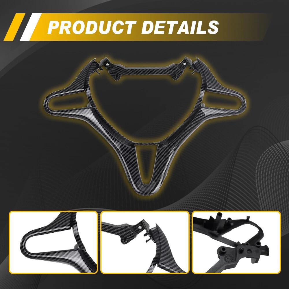 78540-SVA-A01ZA Car Interior Steering Wheel Trim Cover ABS Carbon FiberTrim Frame For Honda Civic 8th Fd2 2006- 2011 Accessories