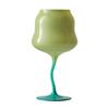 yangyizhi Glass Goblet, Wave Cup, Creative Decorative Cocktail Glassware, Novelty Bar Goblet Tool for Wine Cocktails Juices