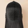 Elegant Pearl Tassel Hair Hat Hollow Out Luxury Headcaps Handmade Pearl Hat  Bridal Headpiece