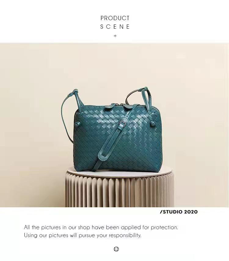 Горячая натуральная кожаная ручная плетеная сумка через плечо повседневная сумка через плечо модная и универсальная сумка-ракушка женская трендовая сумка