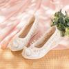 [Fairy Rabbit] 2024 Summer New Hanfu Shoes Upturned High-heeled Embroidered Shoes Antique Slope Heel Height-increasing Women's Shoes
