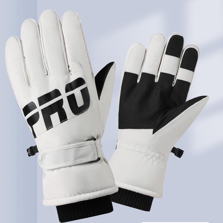 Ski Gloves for Men and Women Thermal Warm Snow Gloves Windproof Winter Gloves Breathable Snowboard Gloves Fleece Lining Outdoor Touchscreen Gloves