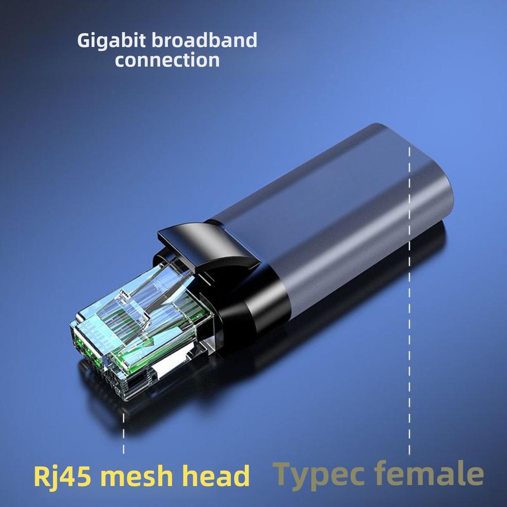 Адаптер USB-C Ethernet, гигабитный LAN-донгл для MacBook, ноутбука, iPad, Android